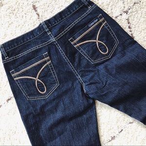 Calvin Klein Jeans Skinny Stretchy Blue Dark Wash Size 28 Size 6 Like New